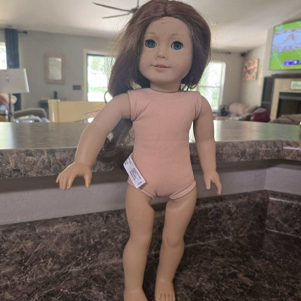 American Girl Saige Copeland Doll GOTY 2013 18" Auburn Hair Blue Eyes Freckles